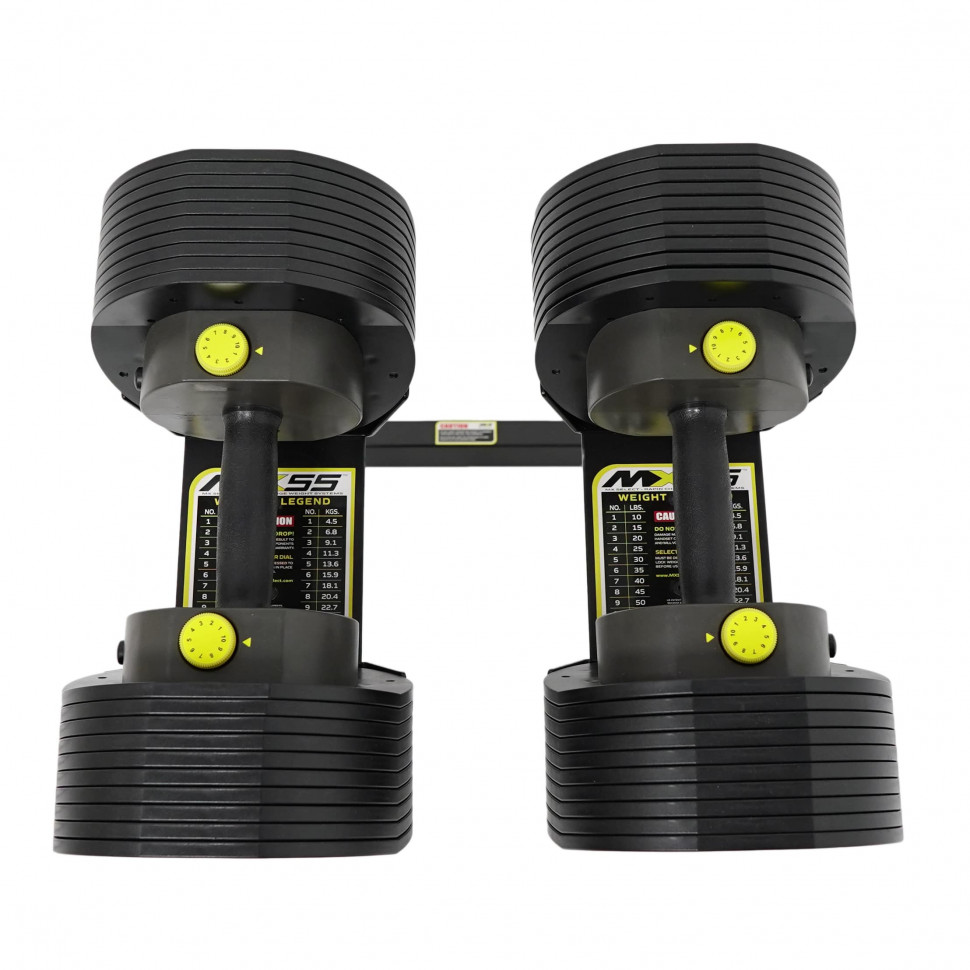 Гантели наборные First Degree Fitness MX Select MX-55, вес 4.5-24.9 кг, 2 шт без стойки