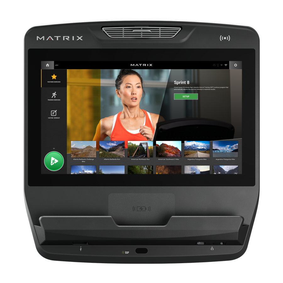 Беговая дорожка MATRIX Performance Plus с консолью Touch Base
