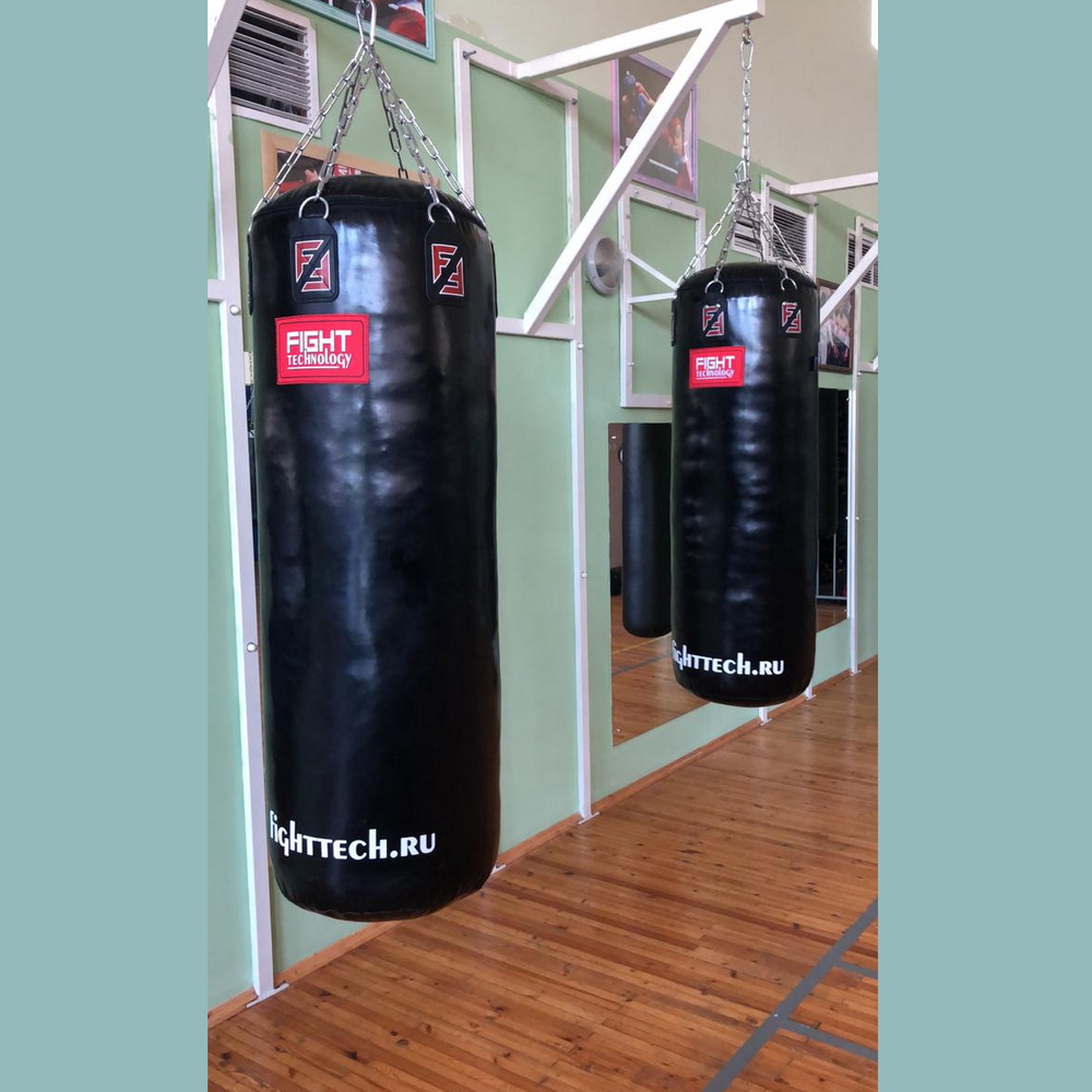 Боксерский мешок Fighttech ПВХ 140Х50 black edition