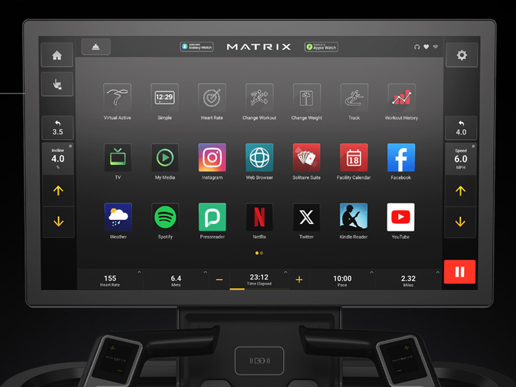 Вертикальный велотренажер Matrix Onyx P1 CB 22
