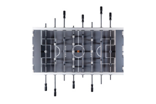 Игровой стол - футбол "NineStar Iron Pro ITSF Grey" (144х75,5х90)