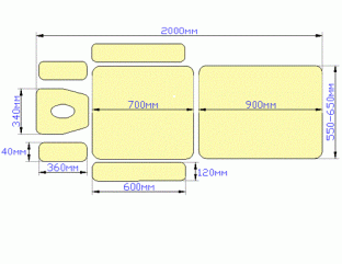 Массажный стол Heliox F1E3C