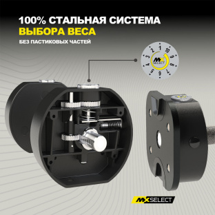 Комплект штанг регулируемых MX Select MX125 EVO, 14,2 – 55.9 кг, 2 шт со стойкой